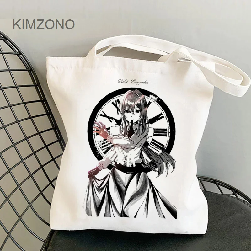

Violet Evergarden shopping bag shopper grocery jute bag cotton tote handbag bag cloth bolsa compra grab