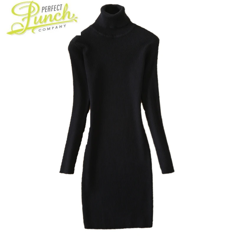 

2021 Winter Women Turtleneck Sweater Female Casual Knitted Sweaters and Pullovers Black Grey Pull Femme Long Sleeve ST710