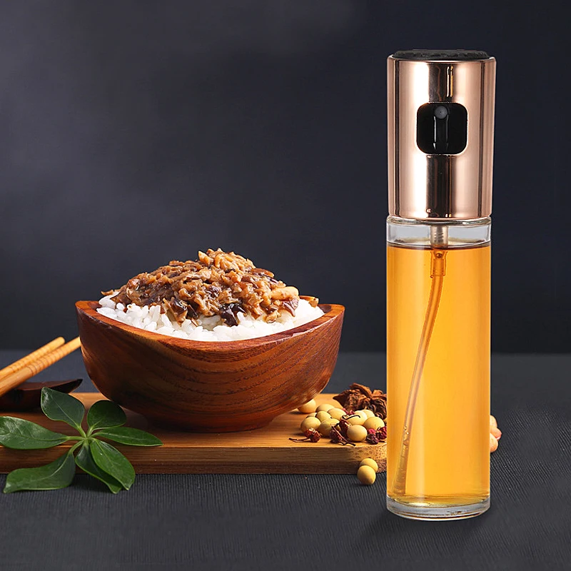 Кухонная стеклянная бутылка для распыления масла барбекю приготовления уксуса
