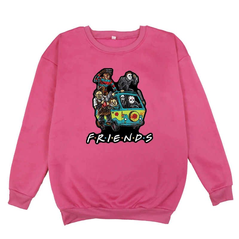 Sweater 18 Друзья ТВ-шоу с принтом О-образным вырезом Джемперы осенние с длинным рукавом О-образным вырезом толстовки для мужчин/женщин унисекс хип-хоп круглая Спортивная толстовка с воротником-стойкой - Цвет: Sweater 18