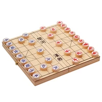 high quality classic china chess set traditional portable wooden folding board game for friends children entertainment toys gift