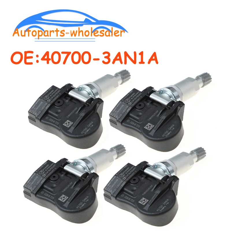 

4 шт./лот Автомобильный датчик давления в шинах TPMS для Nissan Juke Cube Versa Leaf Sentra 40700-3AN1A 407003AN1A