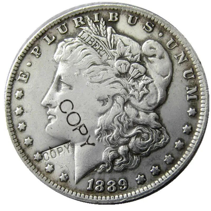 Дата 1889-CC Морган копия доллара монета Посеребренная