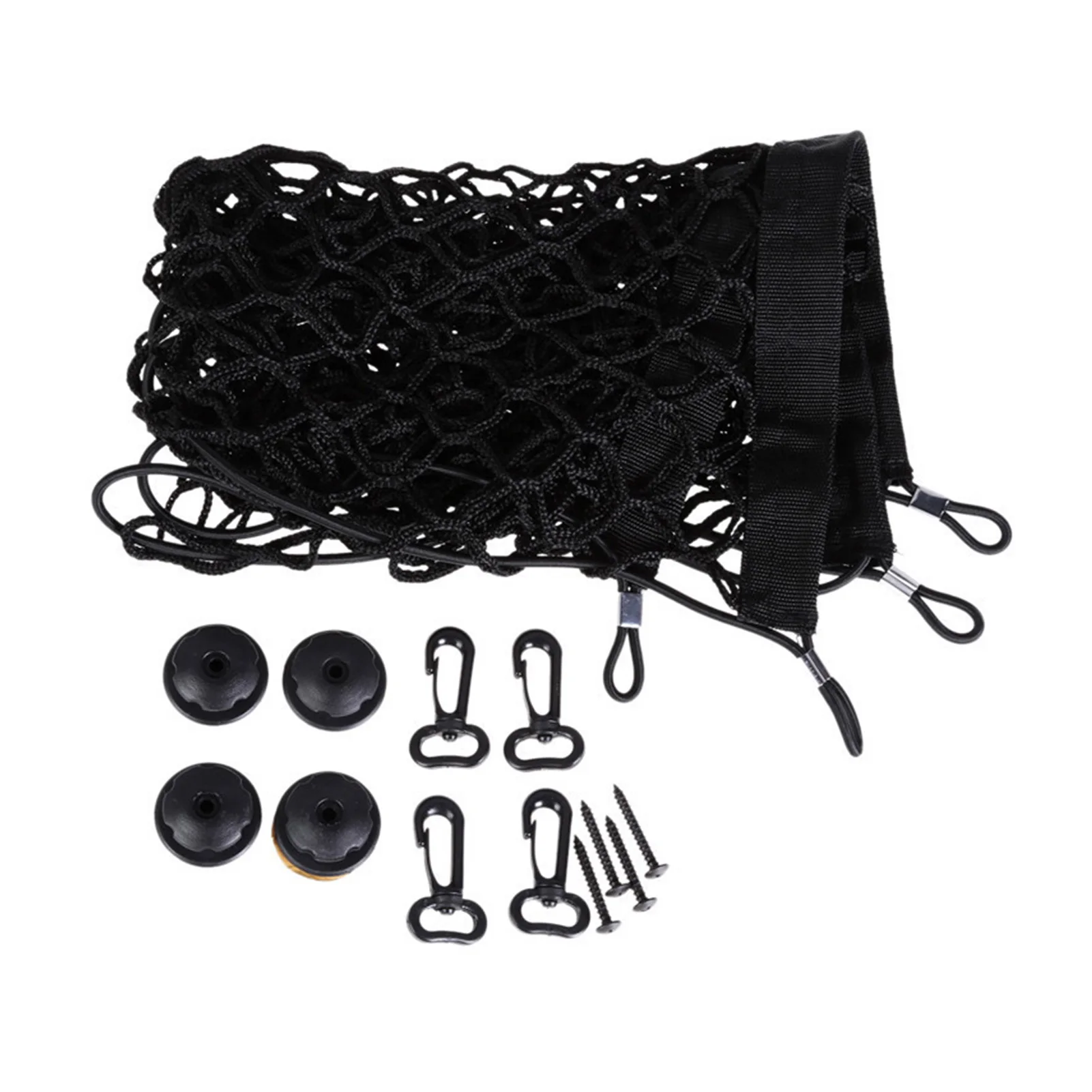 

Durable For SUV Truck Travel Rear Cargo Net With Hooks Luggage Storage Organizer Car Trunk Holder Auto Accessories Double Layer