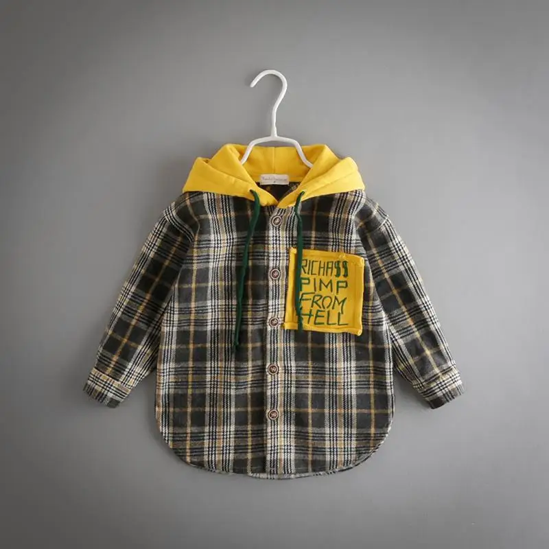 Лидер продаж детские красные рубашки для мальчиков коллекция 2019 года весенние