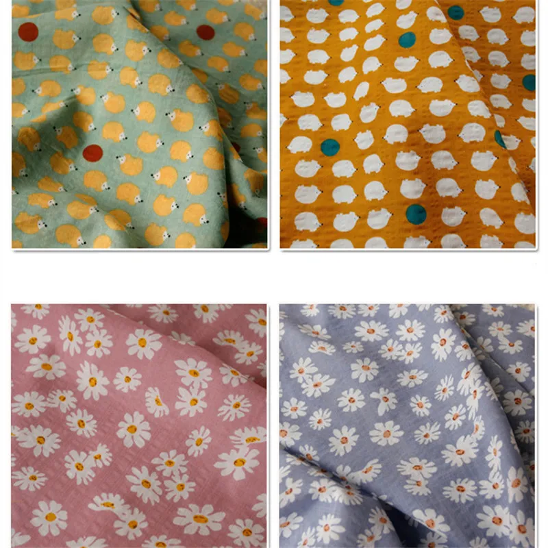KDF2 Crown Hedgehog Printed Cotton Fabric For Summer Dress Patchwork DIY Sewing Baby&ampChild Bedding Curtain Clothes | Дом и сад