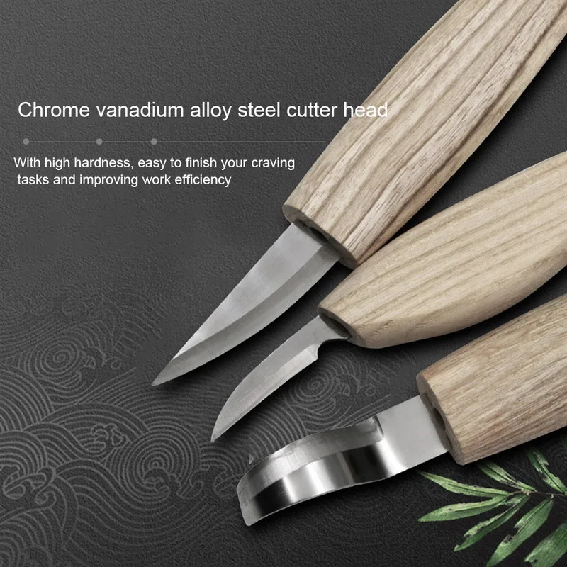 Набор для резьбы по дереву деревообработки 5 шт./компл. ручной резной нож с