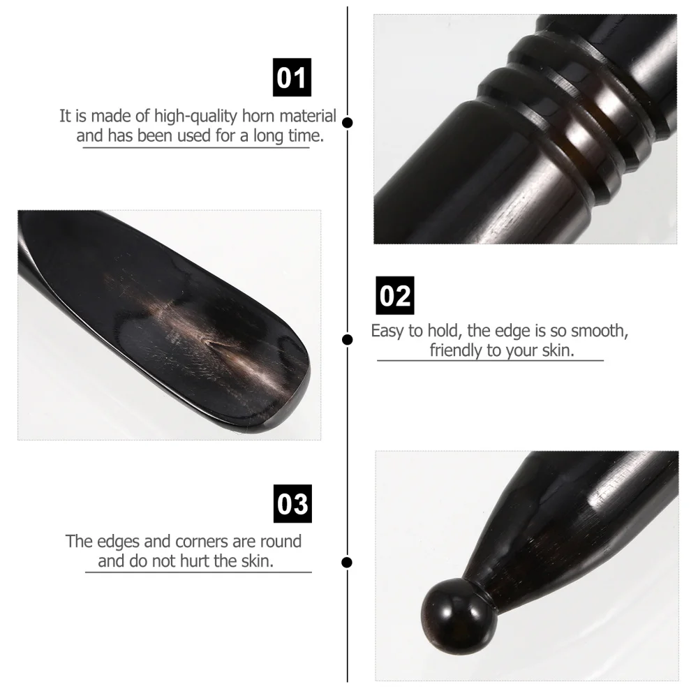 

1pc Double-end Scraping Rod Body Leg Back Scraping Stick Portable Massaging Tool
