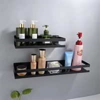 bathroom hardware accessories 20 50cm modern matte black bathroom corner shelves kitchen wall shelf shower shampoo storage rack