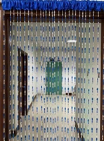 zidetang 100 acrylic bright button beaded fringe home decor door curtain tassel room divider curtain panel window fly screen