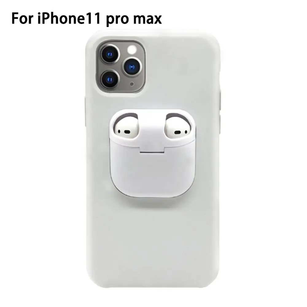2 в 1 коробка для хранения наушников AirPods iPhone 11 Pro XR X XS Max беспроводная Bluetooth