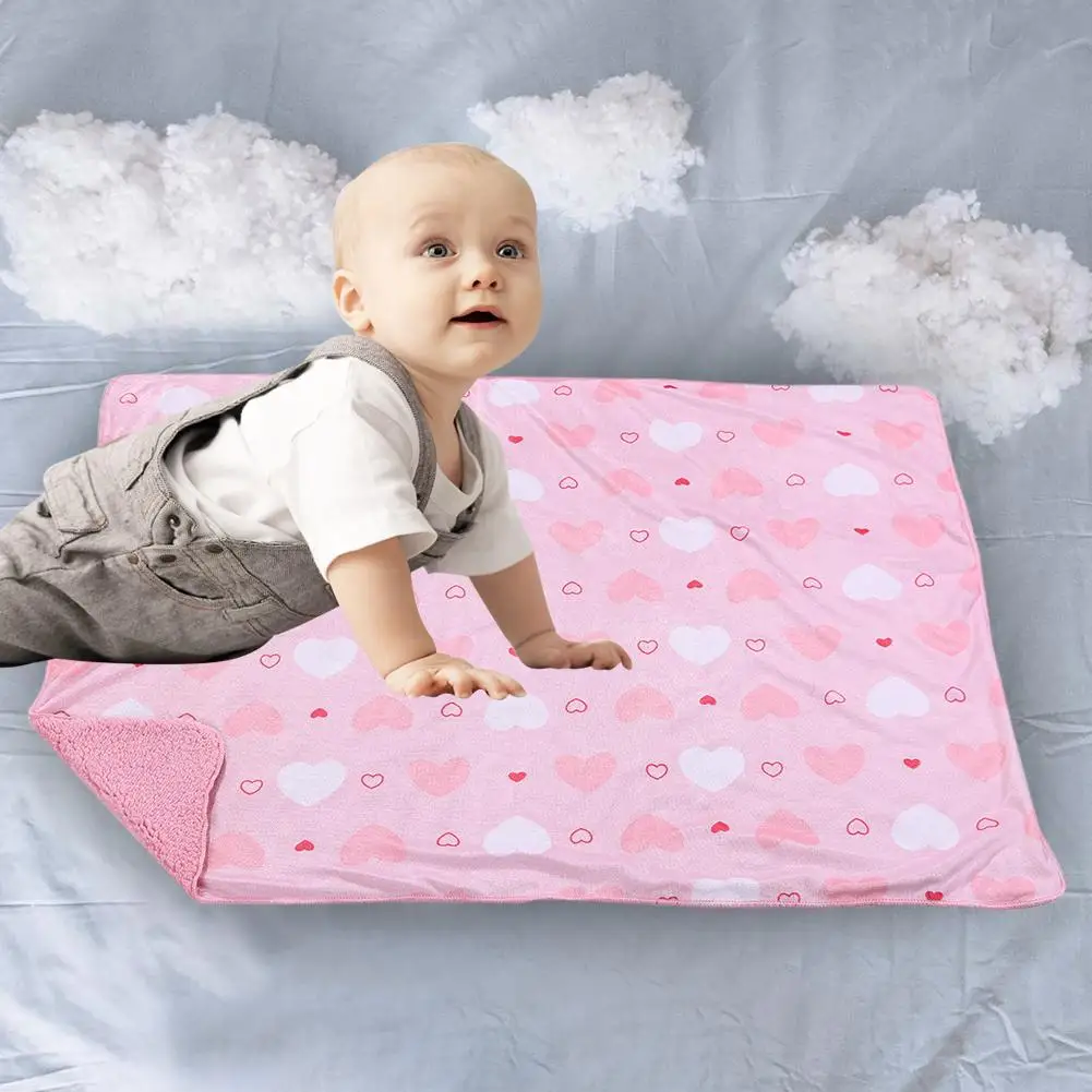 

Swaddling Wrap Soft Blanket Comfort Soft Thickened Stroller Personality Printing Bedding Quilts Daily Leisure Toddler