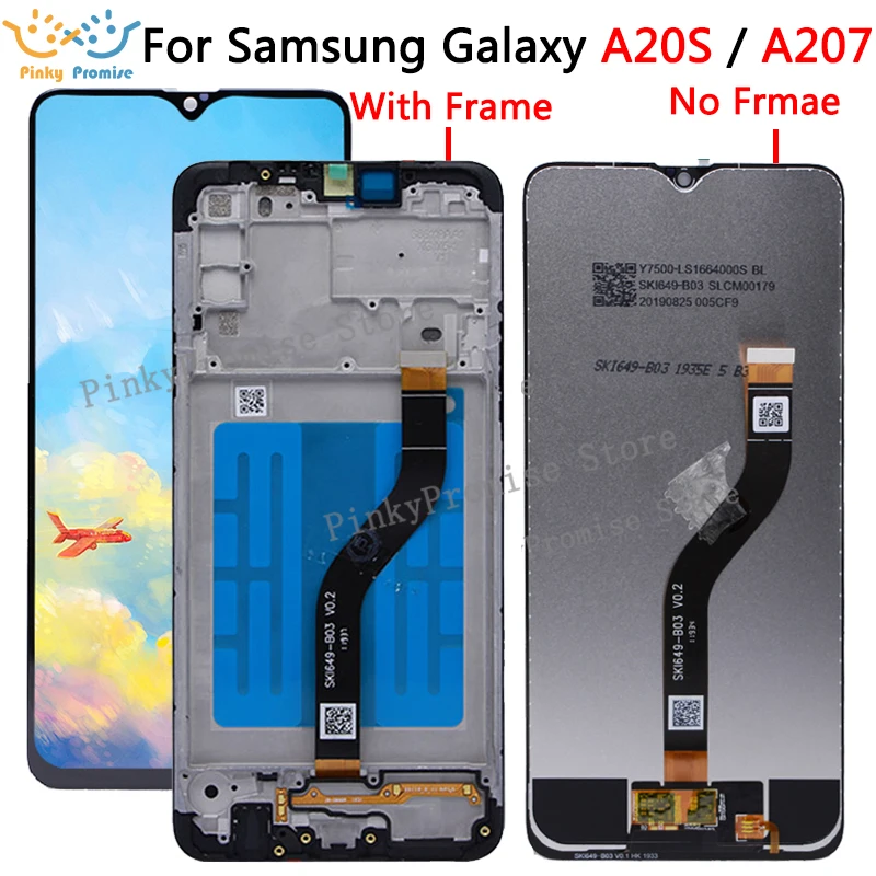 Оригинальный ЖК дисплей 6 5 дюйма для Samsung Galaxy A20S A207 с сенсорным экраном дигитайзер