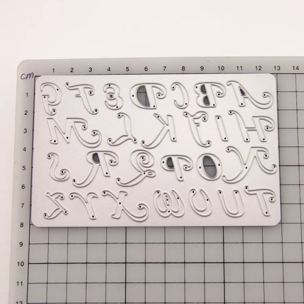 Английский алфавит металлический Трафаретный вырубной Штамп для DIY Творческий