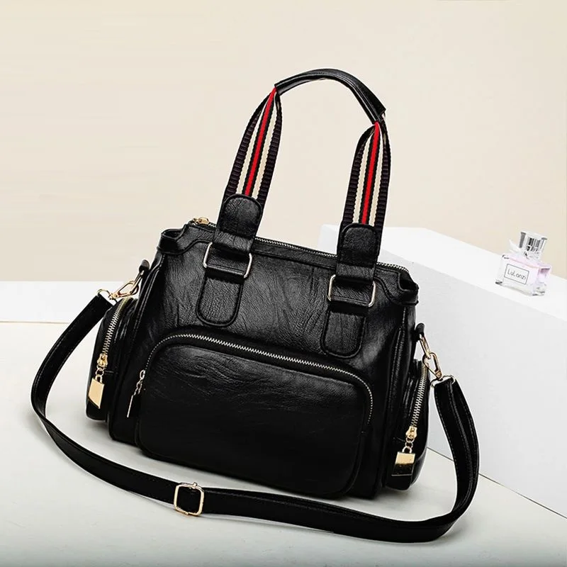 

Роскошные дамские сумочки из мягкой кожи, популярные сумки через плечо для женщин, мессенджеры на ремне