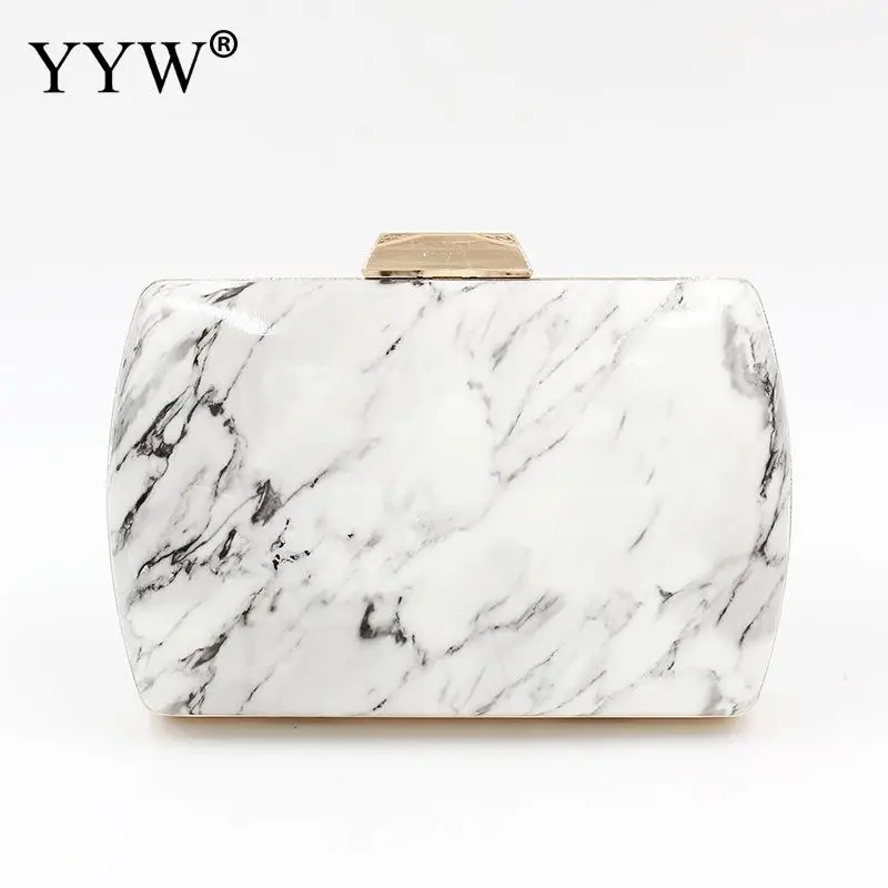 

Luxury White Marbling Evening Bag New Fashion Women Brand Party Prom Wedding Small Handbag Vintage Casual Woman Evening Clutch