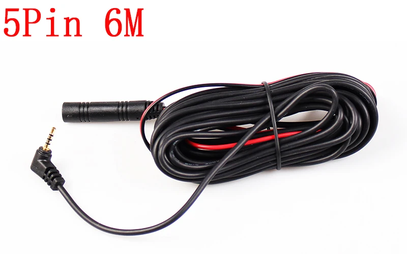 5 Pin 6M IaotuGo 2,5 мм штекер 4 Pin/5 Pin видео кабель для автомобиля dvr Зеркало DVR 6 м 10 м 15 м 20 м видео удлинитель для DVR камеры - Название цвета: 5 Pin 6M