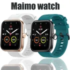 Силиконовый ремешок для часов Maimo, мягкий наружный сменный Браслет, спортивный водонепроницаемый браслет