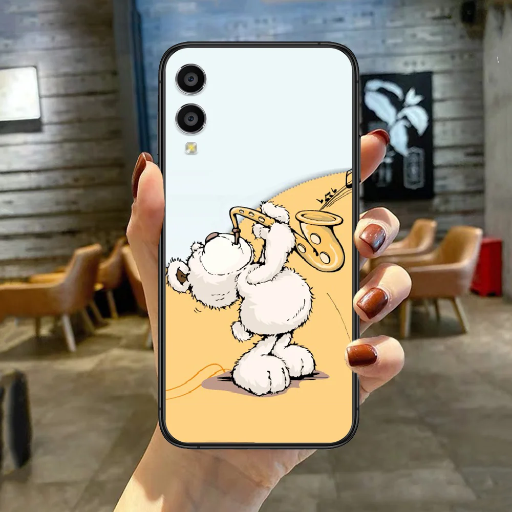 

Lovely Cartoon Sheep Bear Nicis Phone Case For HUAWEI Honor Nova 5 7 8 9 10 20 30 A C T I X Lite Pro black Etui Painting Funda