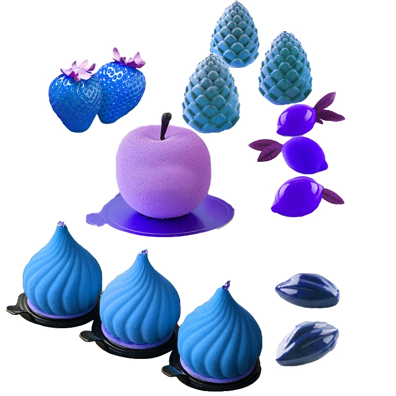 

28 видов фруктовых муссов форма для выпечки антипригарная силиконовая форма для торта выпечка для вечеринок сковорода кухонный десерт-выпе...