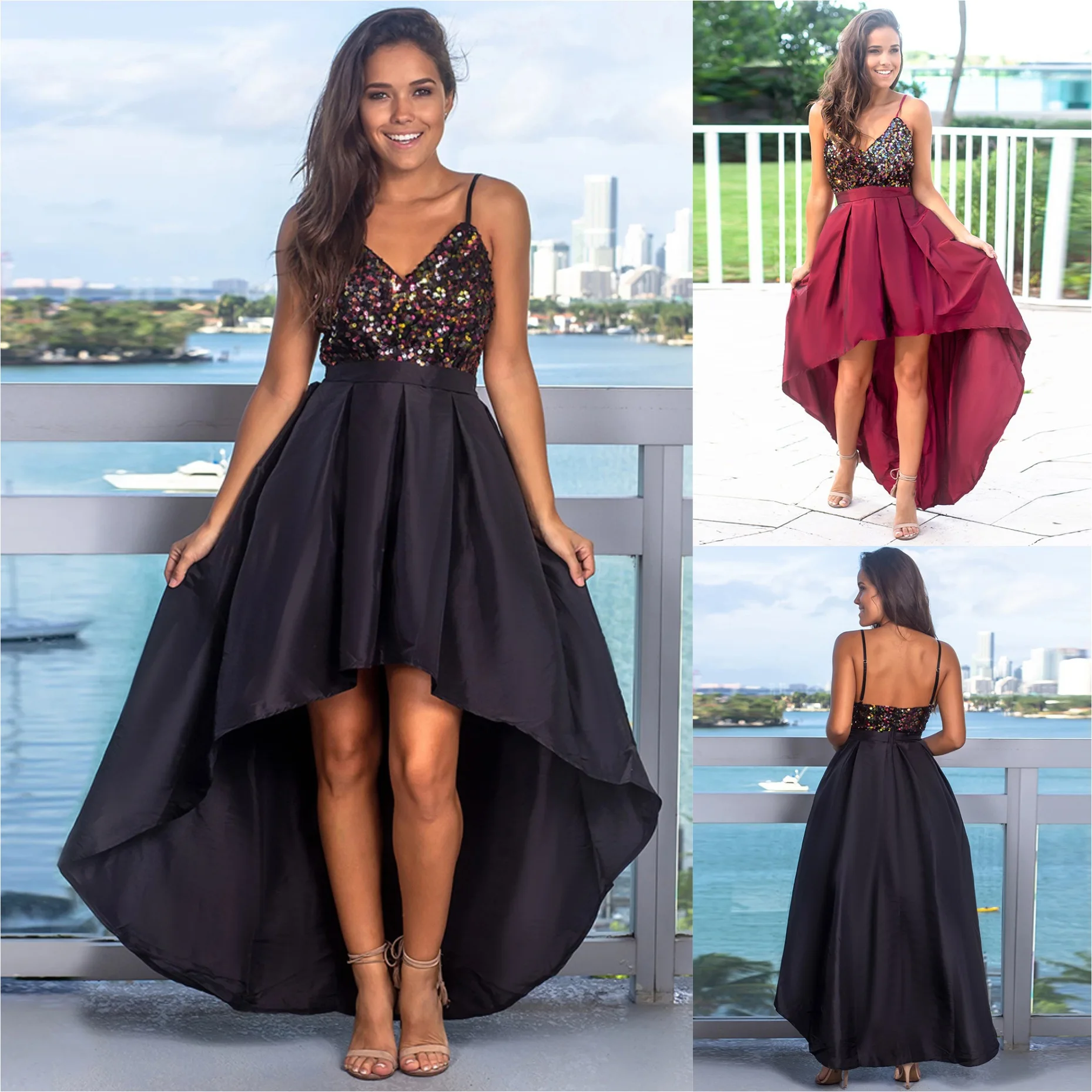 Женское модное строченное платье красивое с блестками облегающее женское