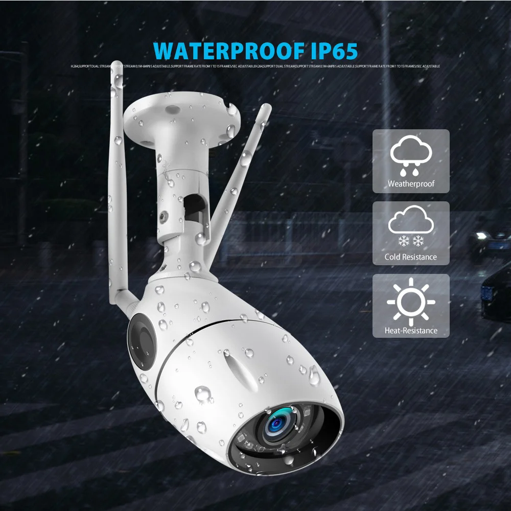 Цилиндрическая IP-камера видеонаблюдения HD 5 МП Wi-Fi 1080P | Безопасность и защита