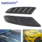 Универсальный АБС-пластик, автомобильный воздухозаборник, капот, вентиляционное отверстие, передний капот, вентиляционное отверстие, подходит для Ford Mustang 2015-2017, отделка панели, 2 шт.