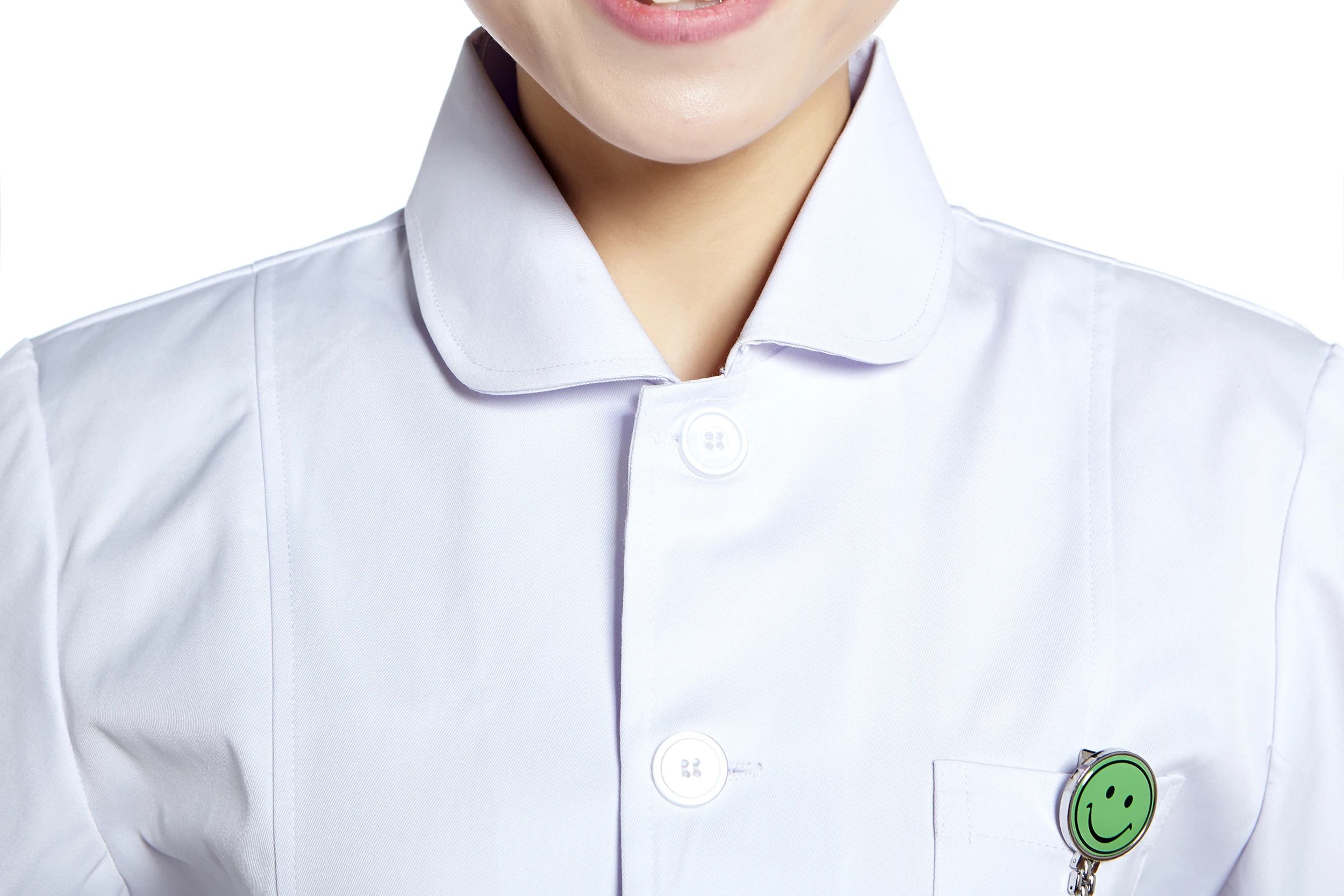 С длинным рукавом Белое платье медсестры для Рабочая одежда больниц медицинская