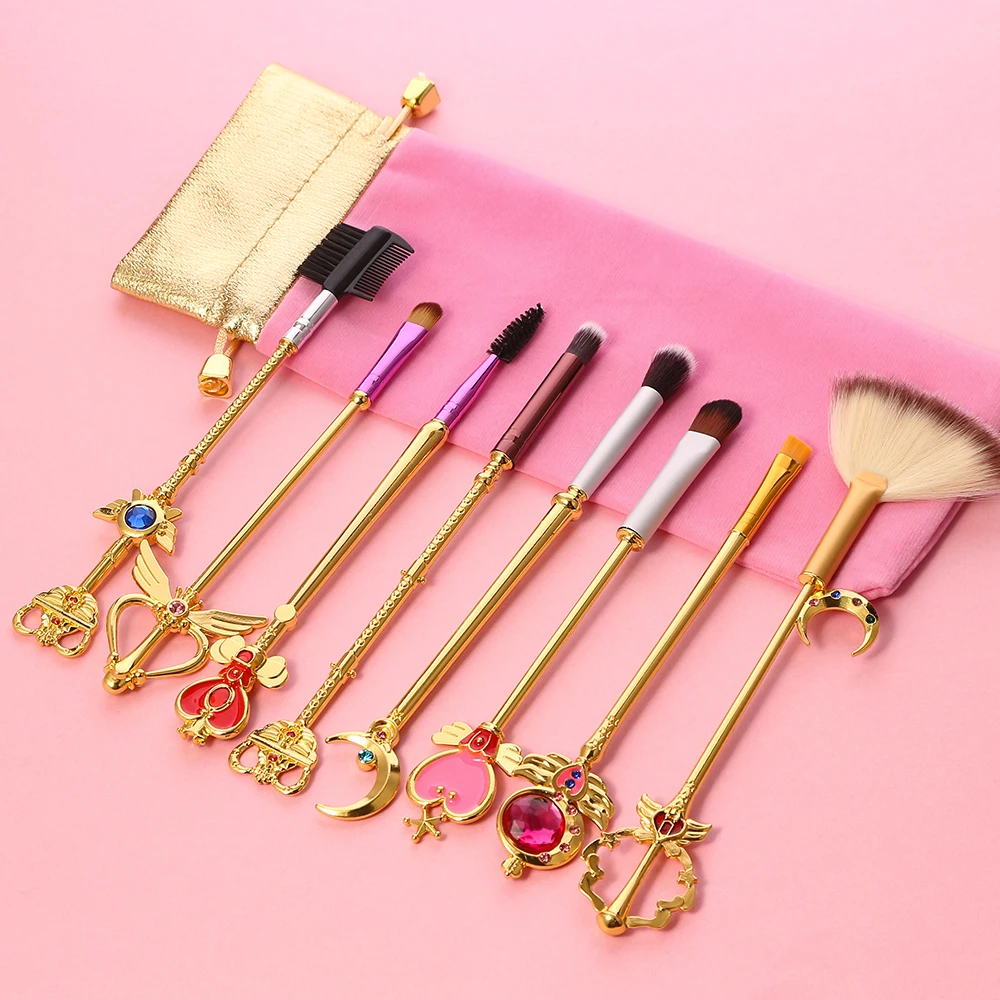 

Hot Makeup Brushes Set Anime Cosplay Cosmetic Pincel Maquiagem Beauty Tools Kit Eye Liner Shader Eyebrow Soft Synthetic Hair