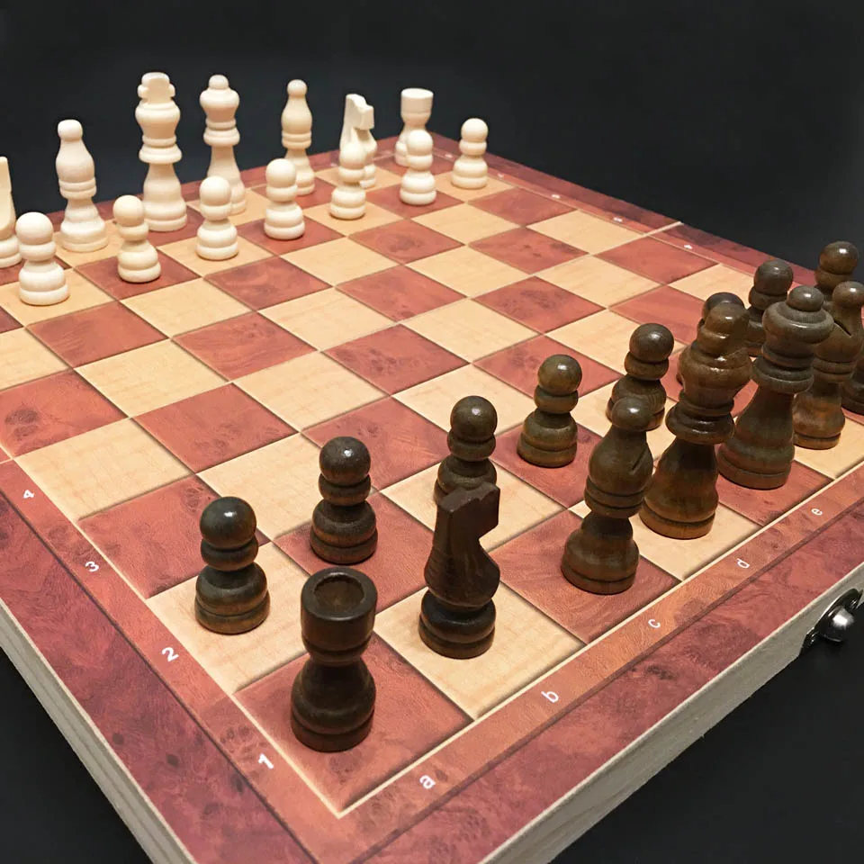 Шахматы и нарды шашки 3 в 1 деревянный Шахматный набор Дорожная шахматная игра