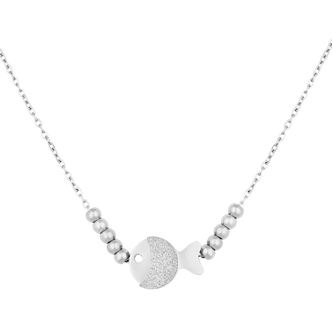 

Parigi PRGJEL1135 Women Necklace Valentine's Day Gift Steel Metallic Gray Birthday Gift for Womens Mothers Day Gift