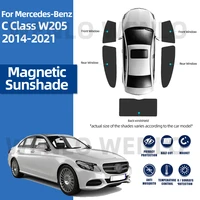 for mercedes benz c class w205 2014 2021 front windshield car sunshade side window blind sun shade magnetic visor frame curtain