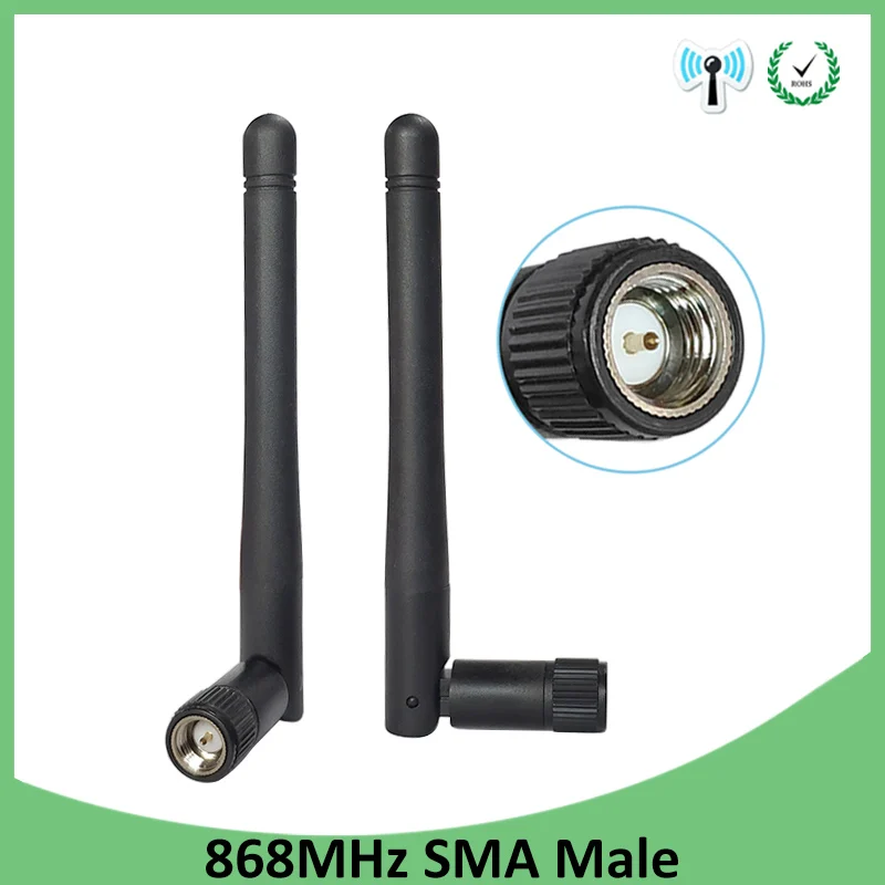 GRANDWISDOM 2 шт. 868 МГц антенна 3dbi sma male 915 lora pbx iot модуль lorawan сигнальный приемник |