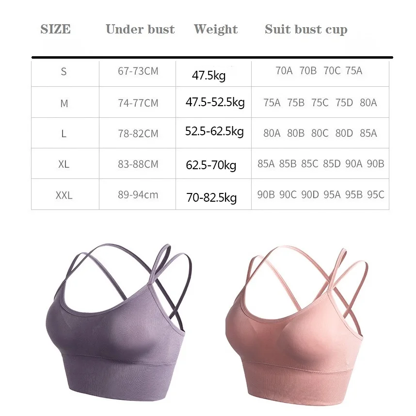 

Plus Size Sports Bra Women Fitnes Sports Top Seamless Yoga Underwear Running Gym Crop Top Women Push Up Sport Bra Vest