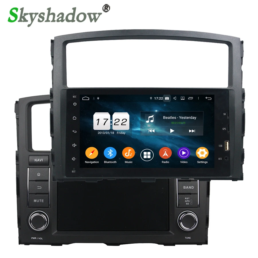 1280*720 DSP Android 10 4G + 32GB 8 ядерный автомобильный Радио dvd плеер GPS RDS wifi Bluetooth 5 0 для MITSUBISHI