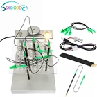 Набор инструментов для программирования ECU, комплект 2 в 1 со светодиодной металлической рамой из нержавеющей стали, 22 адаптера