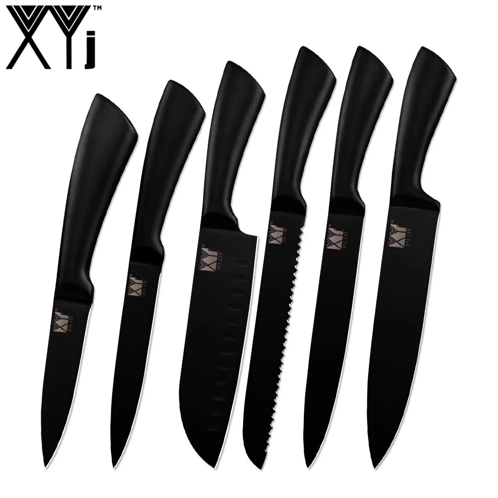Кухонные ножи из нержавеющей стали XYj инструмент для готовки держатель ножей 3 5