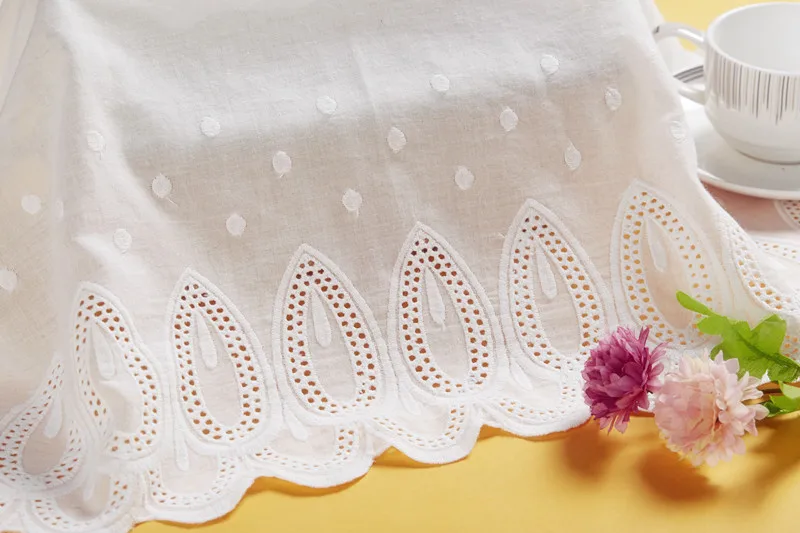 2 ярда большая ширина 100% хлопок вышивка шитье гипюровые ленты отделка Свадебное