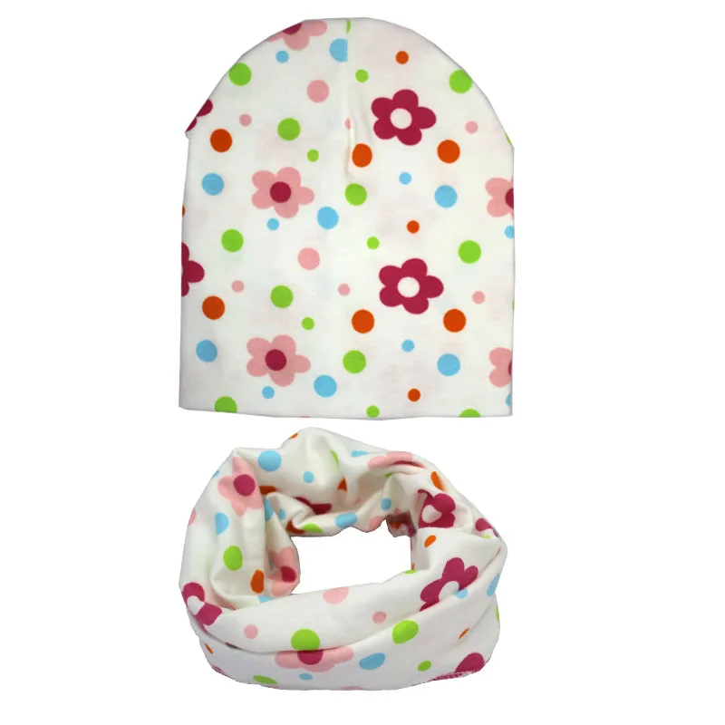 Новинка 1 комплект хлопковая детская шапка шарф весенние детские шапки с