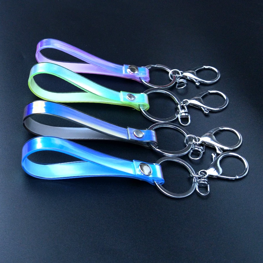 2019 Модный сверкающий ремешок из ПВХ переливающийся лазерный Блестящий