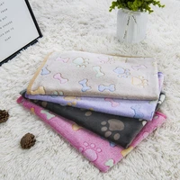 soft cute pet blanket warm cosy pet bed mat for all seasons handcrafted print small medium large cat dog fleece pet supplies