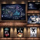 Постер с изображением рыцаря на холсте, Картина на холсте Хеллоуин, настенное художественное украшение