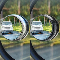 1pcs 360 degree wide angle adjustable rotation round car rearview auxiliary blind spot mirror reversing auxiliary mirror