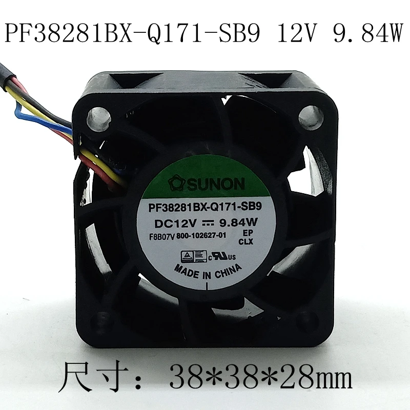 

PF38281BX-Q171-SB9 3828 12V Cooling Fan 38*38*28MM PF38281BX-D01U-SB9