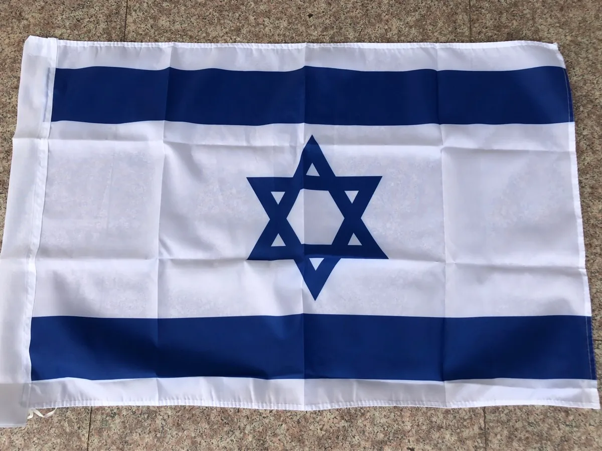 Frete grátis! Aerlxemrbrae bandeira de israel 3*5 pés. Bandeiras grandes do poliéster flag.90 * 150cm banners Bandeira isreal | Дом и сад