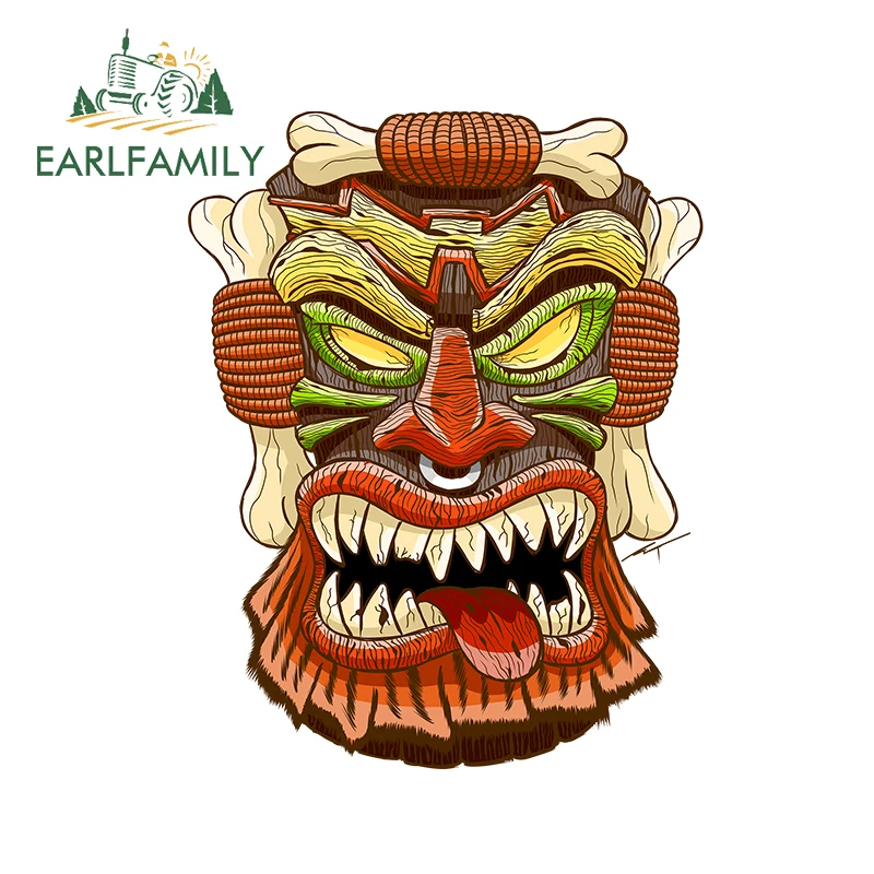 EARLFAMILY 13 см x 9 8 для гавайской Тики автомобильная наклейка индивидуальная на доску