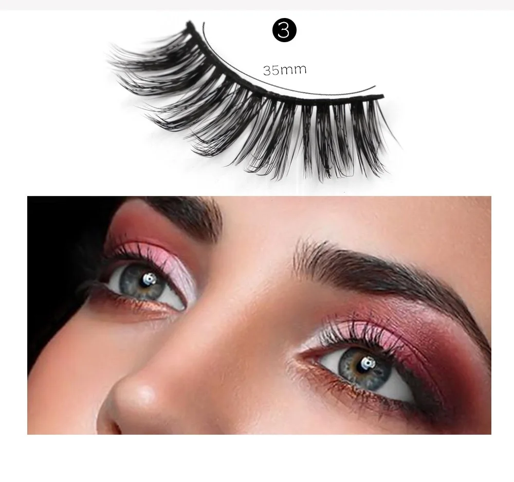 Clothebeauty 5 стилей 5 пар ручной работы 3D Роскошные настоящие норковые натуральные накладные ресницы, длинные/толстые накладные ресницы, многоразовые(M5