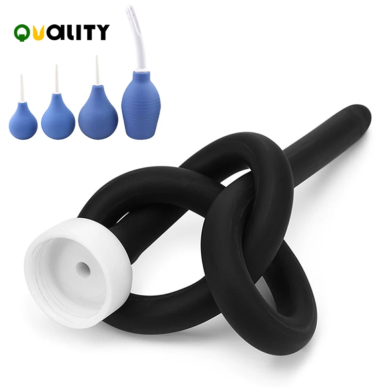 Секс игрушки для женщин/мужчин резиновые трубки анальной чистки портативная