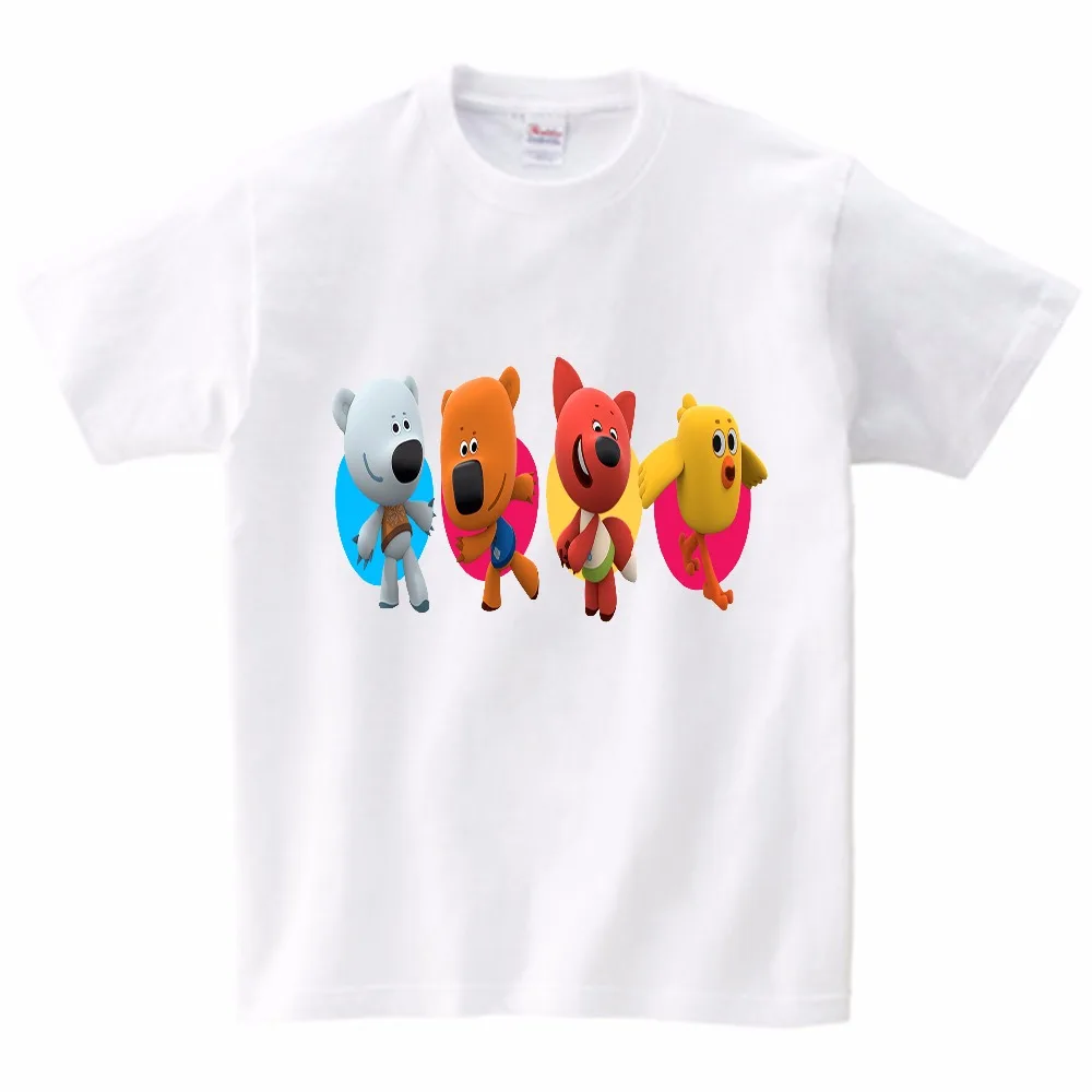

Summer Children T Shirts Cotton Short Sleeve Kids T-shirt Boys and Girls Cartoon be be Bears Printed Baby Clothing Tshirt MJ