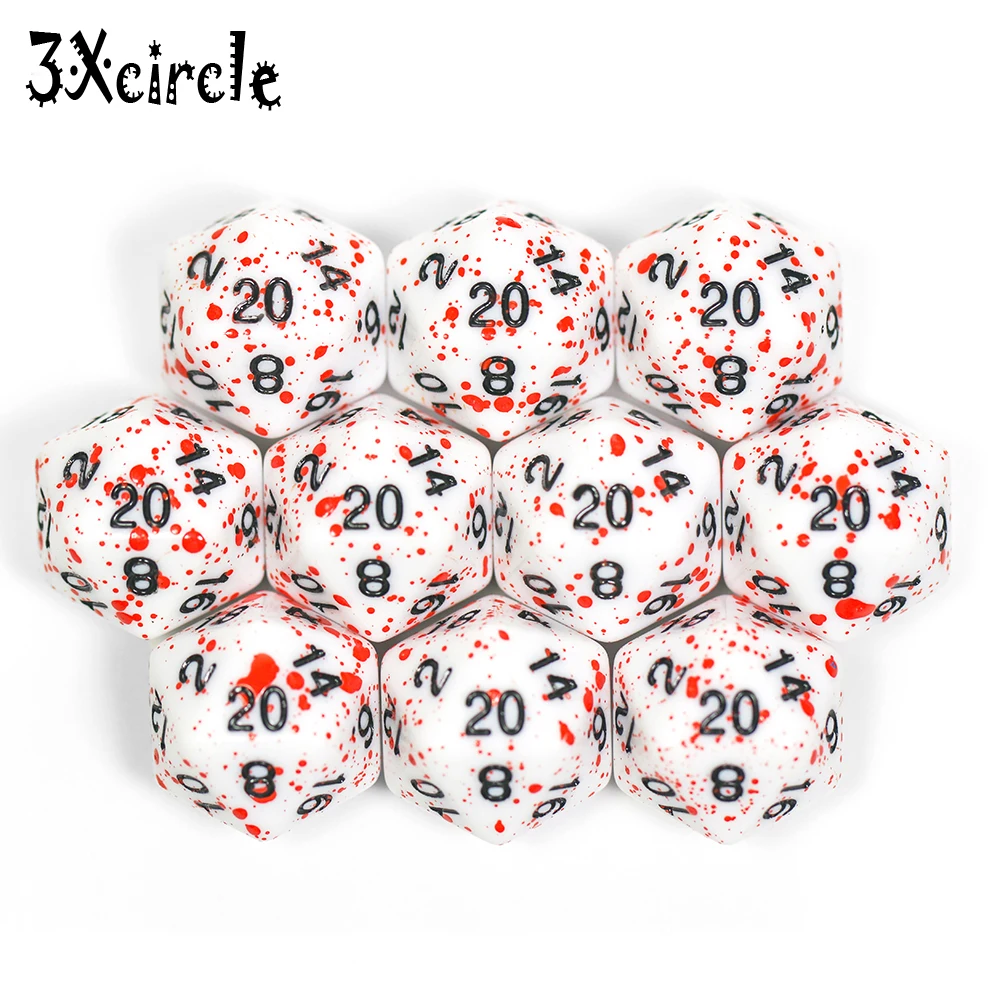 Creative 10pcs Polyhedral Opaque Digital Dice D4-D20 for Table Board Role Playing Game | Спорт и развлечения